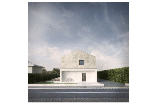 01_PROSPETTO EST (Casa VT_Progetto di una residenza unifamiliare con struttura in legno)