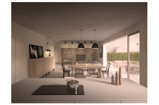 06_INTERNO VERSO SOGGIORNO (Casa VT_Progetto di una residenza unifamiliare con struttura in legno)